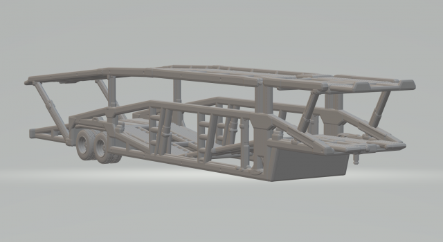 Sc transport trailer Modèles 3D en vedette .c4d .max .obj .3ds .fbx .stl .blend 