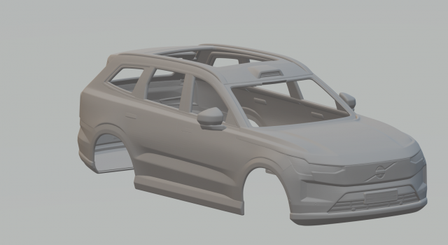 Volvo ex90 3D Принт Модель .c4d .max .obj .3ds .fbx .stl .blend 