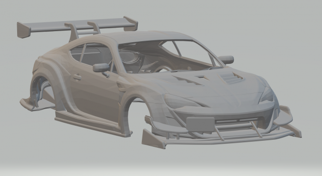 Toyota gr 86 varis 3D Print Model .c4d .max .obj .3ds .fbx .stl .blend 