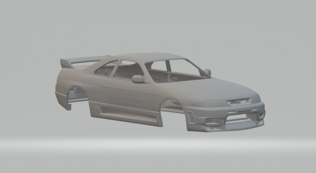 Skyline r33 nismo s tune 95 3Dプリントモデル .c4d .max .obj .3ds .fbx .stl .blend 