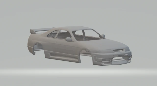 Skyline r33 nismo s tune 95 3D Print Model .c4d .max .obj .3ds .fbx .stl .blend 