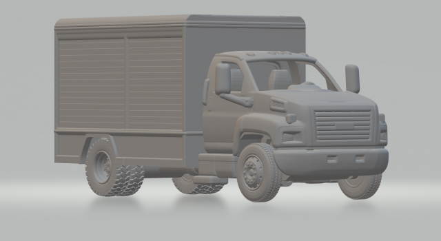 Gmc topkick BEVERAGE Modelo de Impressão 3D .c4d .max .obj .3ds .fbx .stl .blend
