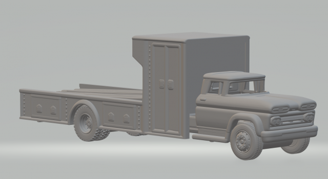 Chevrolet c60 transport Modelo de Impressão 3D .c4d .max .obj .3ds .fbx .stl .blend