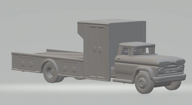 Chevrolet c60 transport 3D Print Model .c4d .max .obj .3ds .fbx .stl .blend