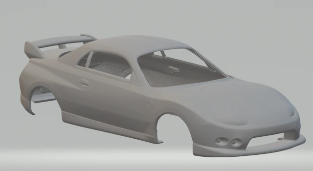 Mitsubishi FTO 3D Print Model .c4d .max .obj .3ds .fbx .stl .blend 