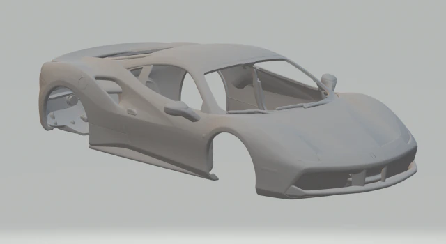 Ferrari 488 gtb 70th 3D Print Model .c4d .max .obj .3ds .fbx .stl .blend 
