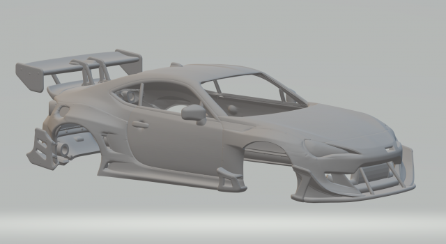 Toyota gr 86 3D Принт Модель .c4d .max .obj .3ds .fbx .stl .blend 