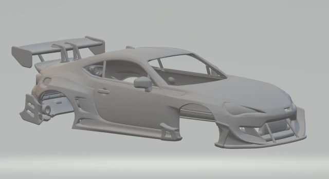 Toyota gr 86 3D Print Model .c4d .max .obj .3ds .fbx .stl .blend 