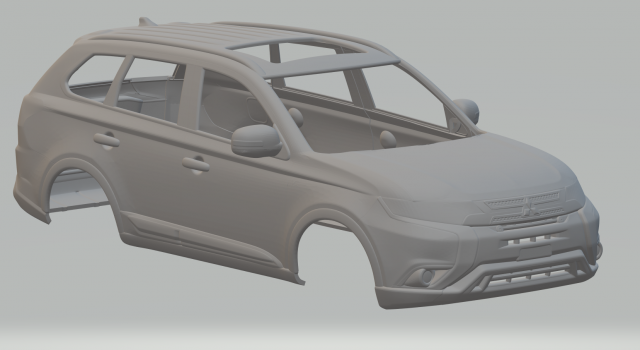 Mitsubishi outlander Model do druku 3D .c4d .max .obj .3ds .fbx .stl .blend