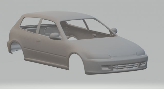 Honda civic mk5 Modelo de Impressão 3D .c4d .max .obj .3ds .fbx .stl .blend 