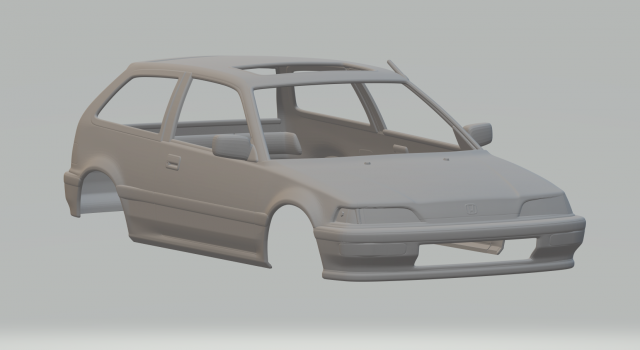 Honda civic mk4 3D Baskı Modeli .c4d .max .obj .3ds .fbx .stl .blend 