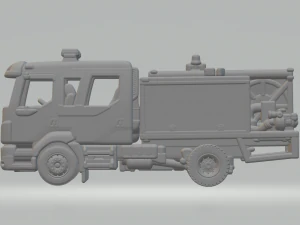Volvo FL fire truck 3D Print Model