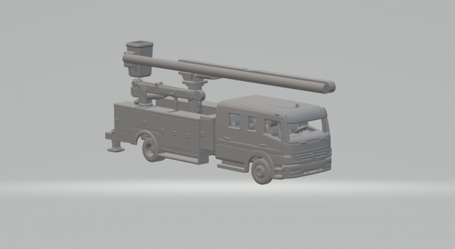 Mercedes atego Modelo de Impressão 3D .c4d .max .obj .3ds .fbx .stl .blend 