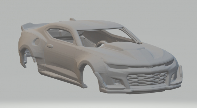 Camaro custom body kit 3D 打印模型 .c4d .max .obj .3ds .fbx .stl .blend
