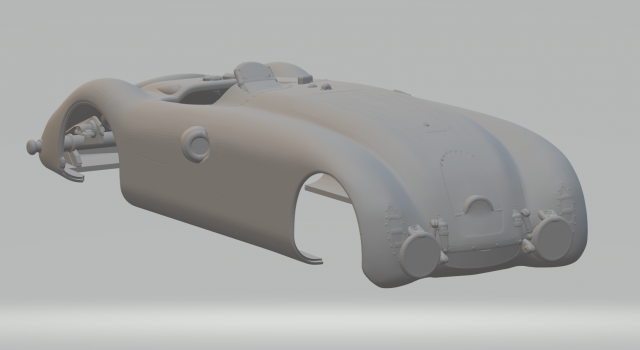 Bugatti Type 57G 3D Print Model .c4d .max .obj .3ds .fbx .stl .blend 