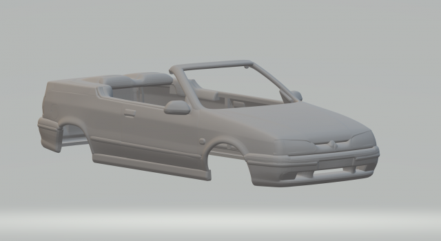 Renault r19 3D Print Model .c4d .max .obj .3ds .fbx .stl .blend 