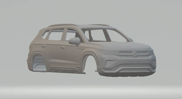 Vw taos 3D Print Model .c4d .max .obj .3ds .fbx .stl .blend 