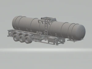 液体輸送タンクトレーラー ブラジル 3Dプリントモデル