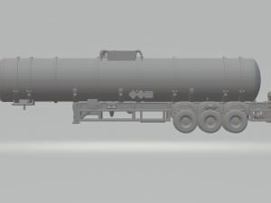 LIQUID TRANSPORT TANK TRAILER BRAZIL Modelo de impresión 3D