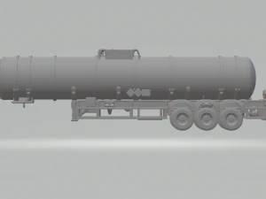 LIQUID TRANSPORT TANK TRAILER BRAZIL 3D Print Model