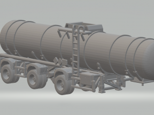 LIQUID TRANSPORT TANK TRAILER BRAZIL v2 3D 打印模型