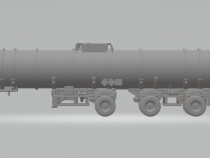 LIQUID TRANSPORT TANK TRAILER BRAZIL v2 3D 打印模型