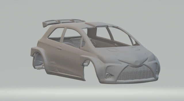 Toyota rally yaris 3D Print Model .c4d .max .obj .3ds .fbx .stl .blend 