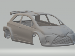 Toyota rally yaris 3Dプリントモデル