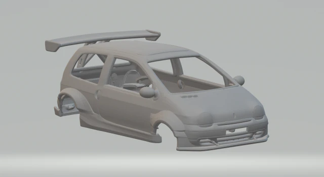 Renault twingo custom 3D Print Model .c4d .max .obj .3ds .fbx .stl .blend 