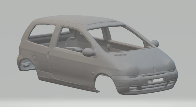 Renault twingo 3D Print Model .c4d .max .obj .3ds .fbx .stl .blend