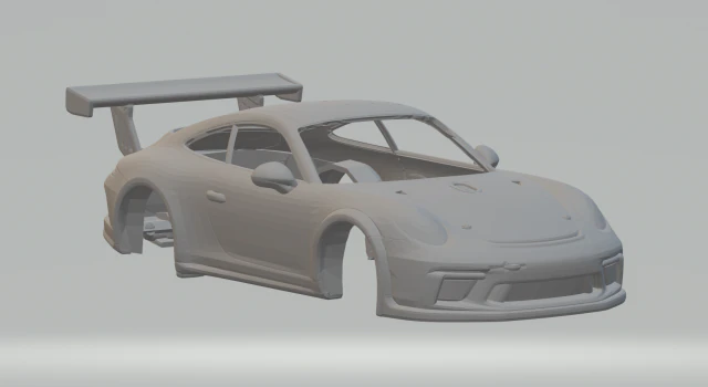 Porsche 911 gt3 cup1 3D Print Model .c4d .max .obj .3ds .fbx .stl .blend