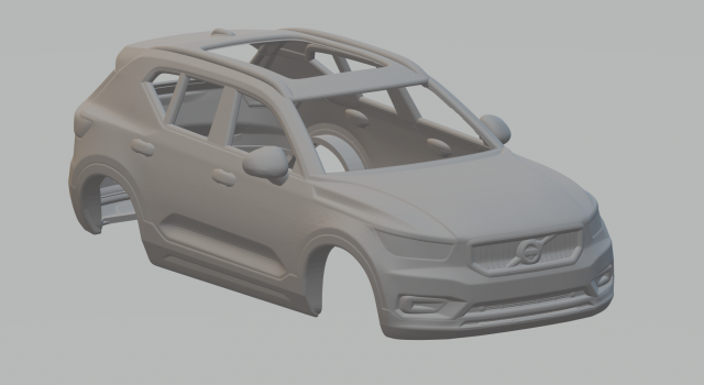 Volvo xc40 3D प्रिंट मॉडल .c4d .max .obj .3ds .fbx .stl .blend 