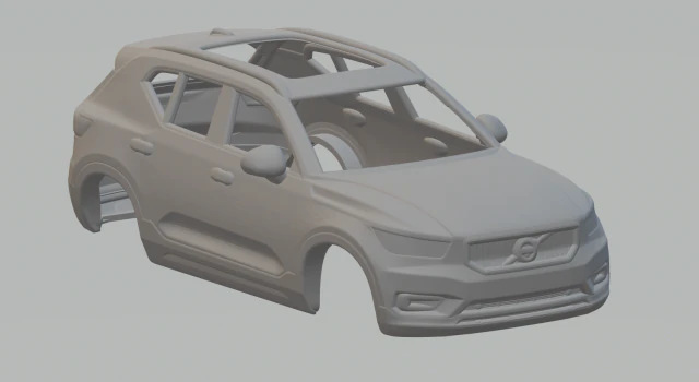 Volvo xc40 3D Print Model .c4d .max .obj .3ds .fbx .stl .blend