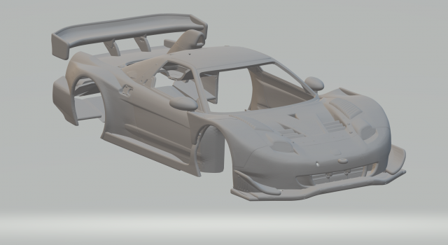 Honda nsx race car 3Dプリントモデル .c4d .max .obj .3ds .fbx .stl .blend 