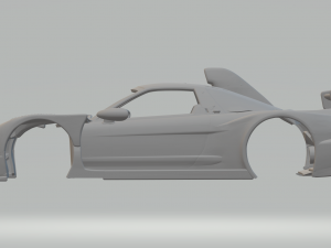 Honda nsx race car 3Dプリントモデル