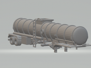 TRAILER GAS TRANSPORT Modelo de Impressão 3D