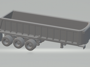 Dump trailer 3D Print Model