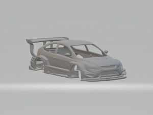 Focus race car 3D 프린트 모델