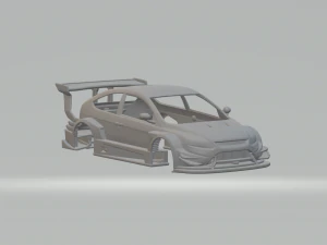 フォーカスレースカー 3Dプリントモデル