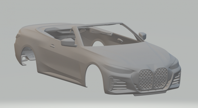 M4 cabriolet 3D-Druckmodell .c4d .max .obj .3ds .fbx .stl .blend 