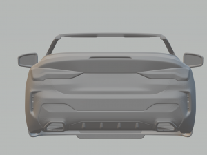 M4 cabriolet 3D-Druckmodell