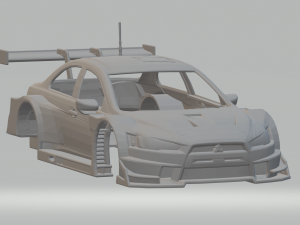 Mitsubishi lancer evo x race car 3D Print Model