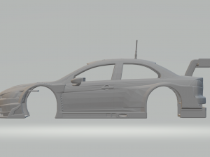 Mitsubishi lancer evo x race car Modèles 3D en vedette