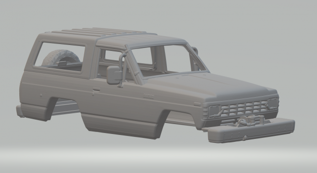 Nissan safari custom Modello di stampa 3D .c4d .max .obj .3ds .fbx .stl .blend