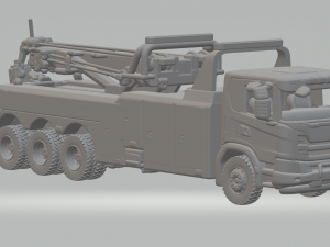 Scania xt Heavy Duty Wrecker Tow Truck 3D Print Model