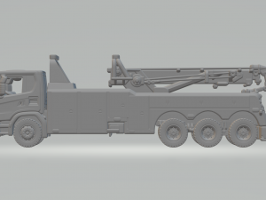 Scania xt Heavy Duty Wrecker Tow Truck Modèles 3D en vedette