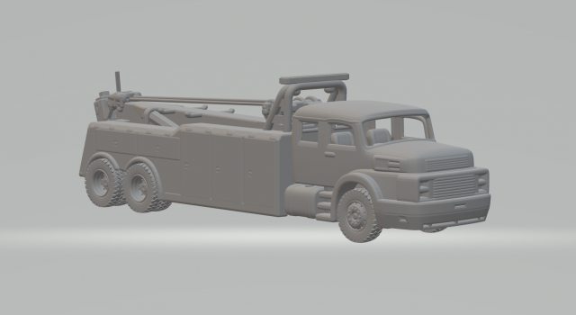Mercedes benz 1934 Heavy Duty Wrecker Tow Truck Model do druku 3D .c4d .max .obj .3ds .fbx .stl .blend 