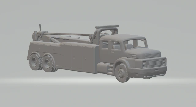 Mercedes benz 1934 Heavy Duty Wrecker Tow Truck 3D Print Model .c4d .max .obj .3ds .fbx .stl .blend 