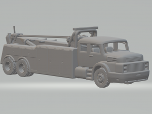 Mercedes benz 1934 Heavy Duty Wrecker Tow Truck 3D Print Model