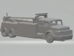 Cami&oacute;n gr&uacute;a de auxilio de servicio pesado Mercedes Benz 1934 Modelo de impresión 3D